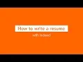 How to Write a Resume with Indeed