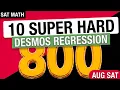 SAT Math 10 HARDEST Desmos Regression Hack For AUG SAT Prep