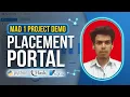 MAD 1 Project Demonstration Placement Portal Web Application Flask SQLite