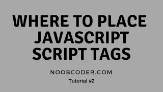 Where to place our javascript script tags