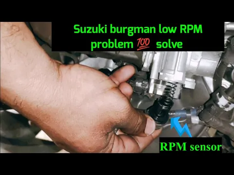 Download MP3 Suzuki burgman Street starting problem  💯 solve fi problem stepping motor fi sensor #suzukiburgman