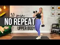 30 min NO REPEAT Upper Body TUT Sets Strength Training