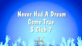 Download Never Had A Dream Come True - S Club 7 (Karaoke Version) MP3