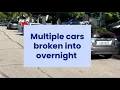 Multiple cars broken into overnight in west Columbus neighborhood
