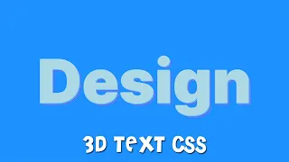 CSS 3D Text Effect Cool Css Effects Css Tutorial By Amazing Techno Tutorials