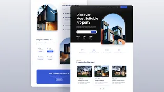 Create a Responsive Real State Website Design Using HTML CSS JavaScript