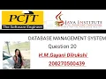 Java Institute Database Management System Question Set 20 H M Gayani Dilrukshi