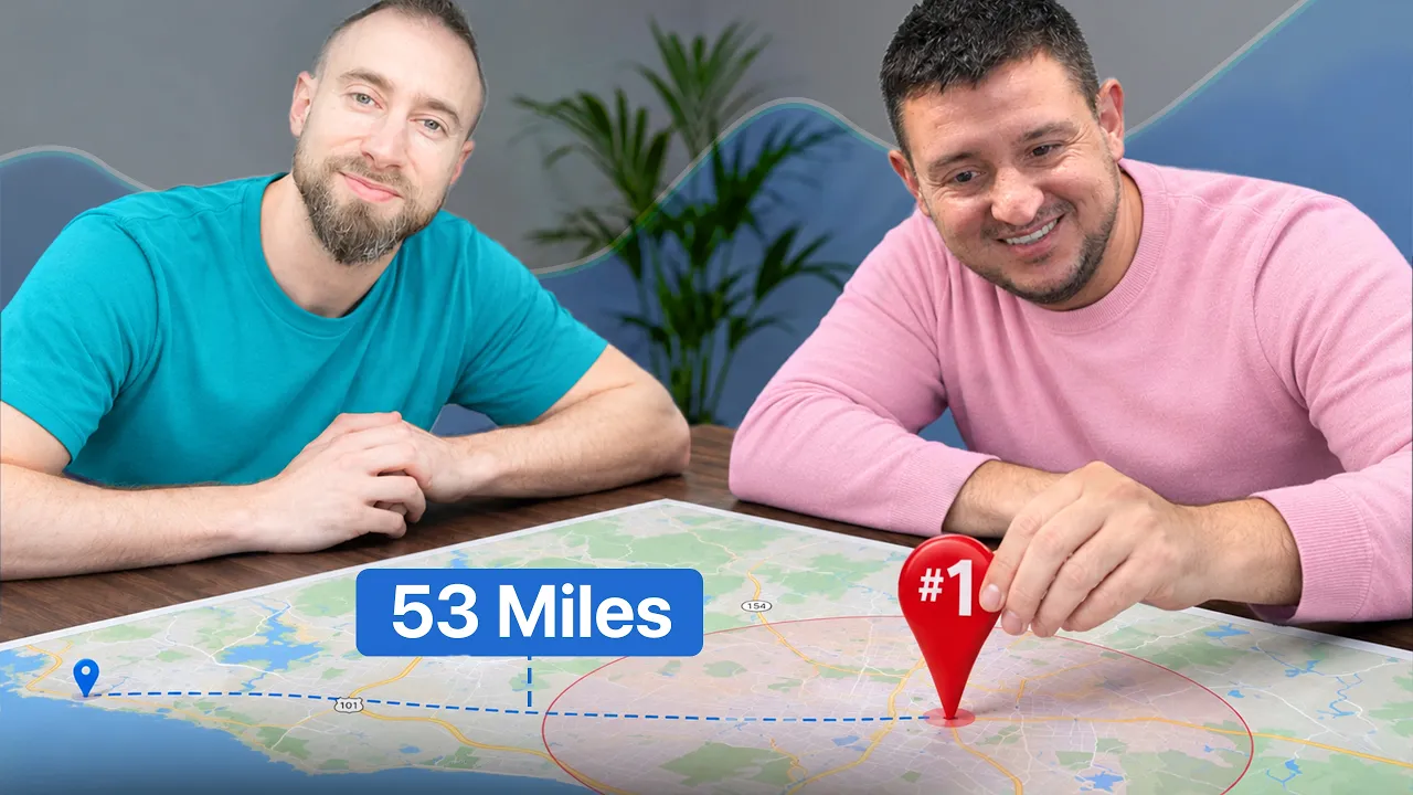 How He Ranks #1 in Google Maps From 53 Miles Away | Mike Martin: video thumbnail
