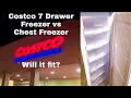 Costco Upright Freezer 7-Drawer vs Chest Freezer-WILL IT FIT Hamilton Beach 11 cubic feet