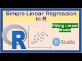 Simple Linear Regression in R Programming Fitting Linear Model in R