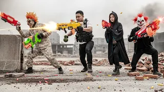 LTT Films : Silver Flash Nerf Guns Fight To Outplay The Crimson Masks In A High-Stakes Mission