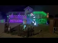 BeetleJuice Halloween House Decorations and Govee Light Show