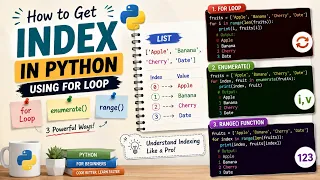 Python For Loop with Index enumerate vs range