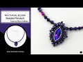 Nocturnal Bloom Beaded Navette Pendant Tutorial