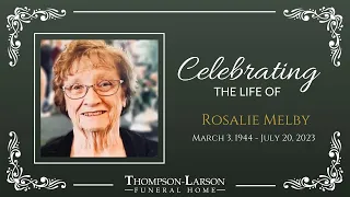 Rosalie Melby Funeral Service