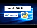 How to Install Numpy on Python 3 12 0 on Windows 10