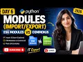 Day 6 JavaScript Modules ES6 Modules vs CommonJS Explained