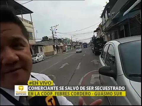 Comerciante se salvó de ser secuestrado en la Coop. Febres Cordero - Guasmo Sur