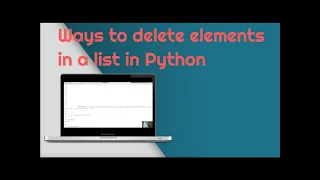 Ways to Delete an element in a list in Python