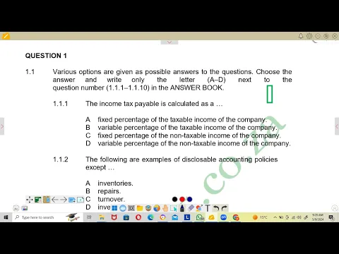 Download MP3 FINANCIAL ACCOUNTING N6 NOVEMBER 2022 MULTIPLE CHOICE QUESTIONS