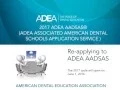 2017 ADEA AADSAS Are You Re-applying