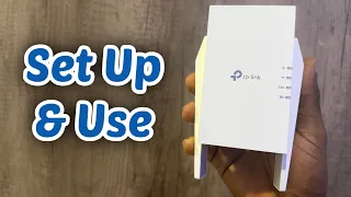 How to Set Up and Use TP-Link RE505X WiFi Extender AX1500