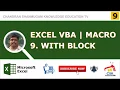 EXCEL VBA WITH BLOCK MACRO