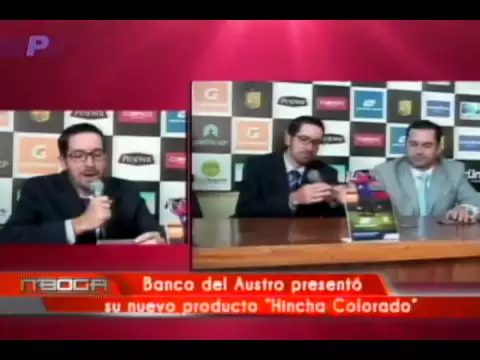 Banco del Austro presentó su nuevo producto Hincha Colorado