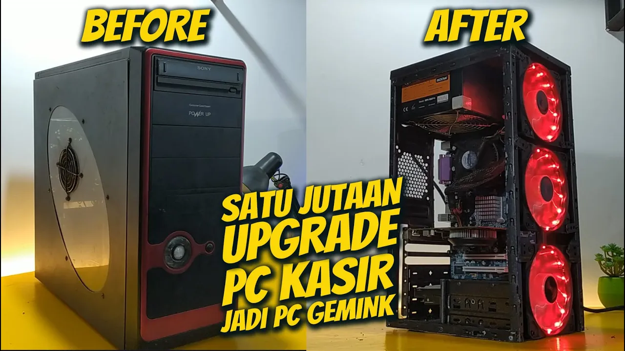 Budget 1 Jutaan Upgrade PC Kasir Jadi PC Gaming Yg Kuat GTA V, Genshin Impact, Valorant dsb