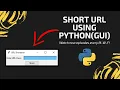 PYTHON SHORT URL USING PYSHORTENERS MODULE