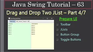 Drag Drop of JLists Part 4 of 8 Preparing the UI Swing Tutorial