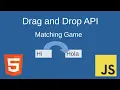 Drag and Drop API Matching Game with HTML CSS and JS
