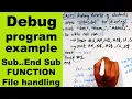 Class 10 QBASIC Debug with program example Modular Programming Readersnepal
