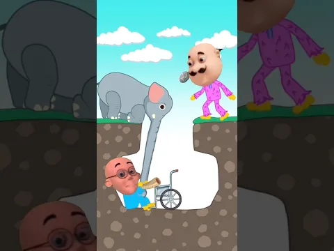 हाथी ने पतलू को कैसे बचाया देखिए #youtubeshorts #shorts #cartoonshorts