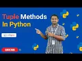 Tuple Methods in Python Python Tutorials - 2022 Codegnan