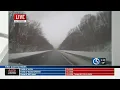 Road conditions on Route 9 at 2 p m on Monday