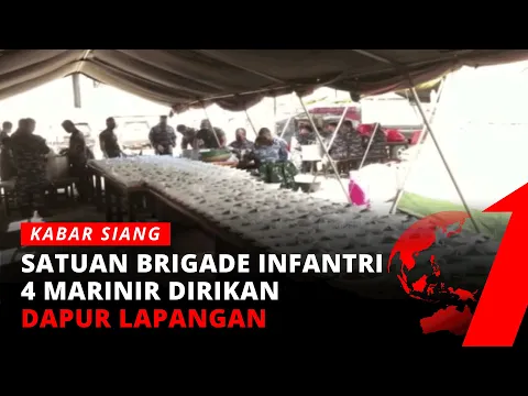 Satuan Brigade Infantri 4 Marinir Dirikan Dapur Lapangan untuk Pasien Covid-19 Isoman
