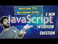 JavaScript Interview Question - 3 out of 4 Candidates Fail Event Loop Concept by Arnav Gupta