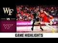Wake Forest vs Virginia Tech Game Highlights 2025-26 ACC Men s Basketball