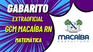 Gabarito extraoficial GCM Macaíba RN
