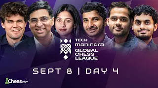 Magnus, Vishy, Nihal, Arjun in action | Tech Mahindra Global Chess League Day 4