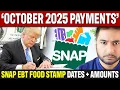 OCTOBER 2025 975 - 1 390 SNAP Food Stamps Payment Dates Amounts EBT Benefits Update 2025