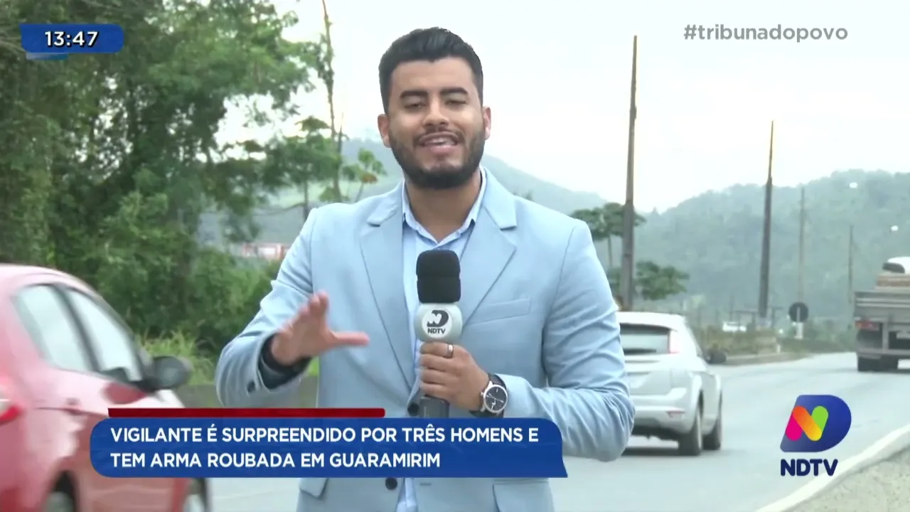 Vigilante é surpreendido por três homens e tem arma roubada em Guaramirim