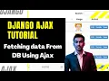 Fetching data from database using Ajax Django Ajax Tutorial