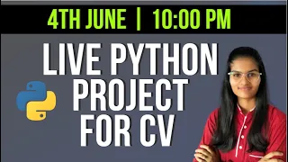 Live Python coding project for your CV Python live project for practice Live coding data science