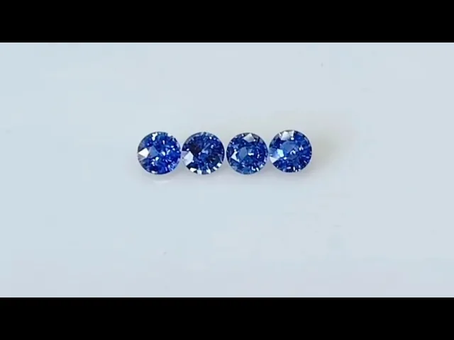 Round Pale Blue Sapphire