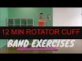12 Minute Theraband Shoulder Upper Back Strength Rotator Cuff Exercises