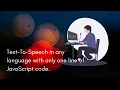 Make your website speak in just one line of JS code Responsive Voice