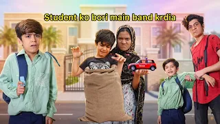 Student ko bori mein band kar diya |  | Jaan bacha kr baagh gae😱 |  MoonVines