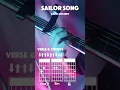 Download Lagu Sailor Song Easy Guitar Chords #guitartutorial #guitar #guitarlesson #music